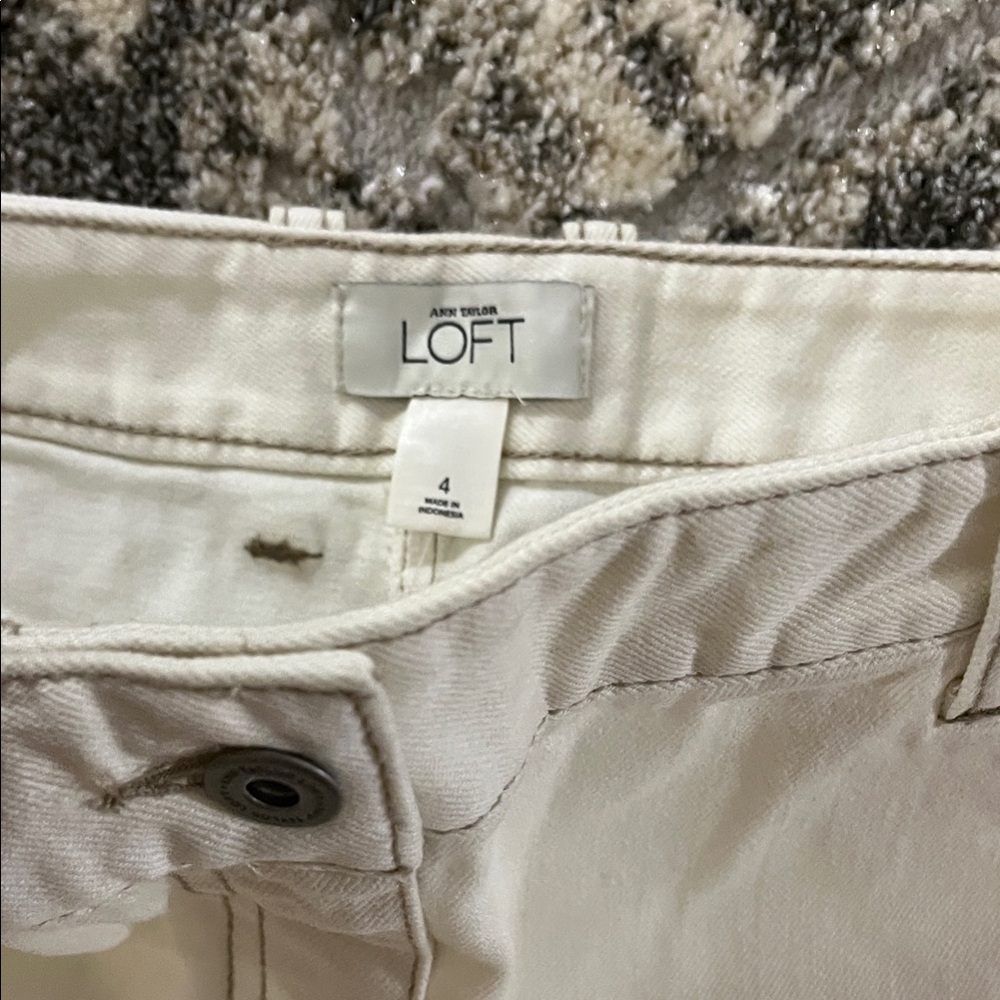 LOFT Black and Tan Zebra Print Skirt with White Mini - Picture 2 of 3